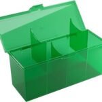 CAJA ORGANIZADORA DE 4 COMPARTIMENTOS STORAGE BOX FOURTRESS 320+ GREEN GAMEGENIC