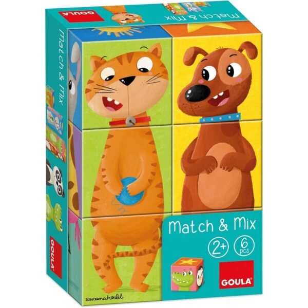 MATCH & MIX ANIMALES 6 CUBOS 53468 GOULA
