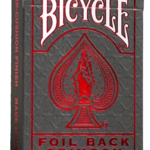 NAIPE BICYCLE METALLUXE HOLIDAY RED