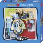 ROMPECABEZAS COOL CATTLE DOTTED COW CUADRADO 1000 PIEZAS