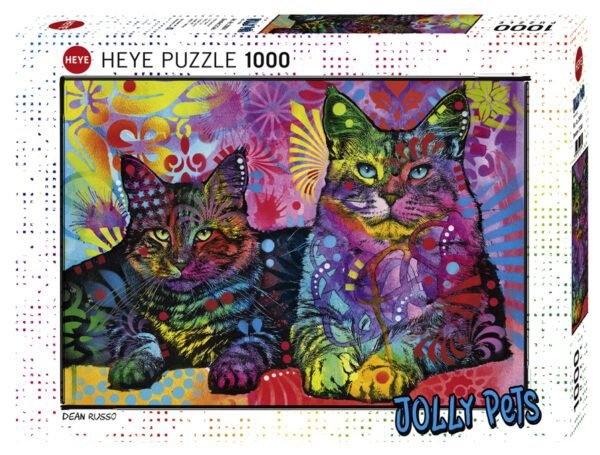Rompecabezas Jolly Pets Devoted 2 Cats 1000 Piezas