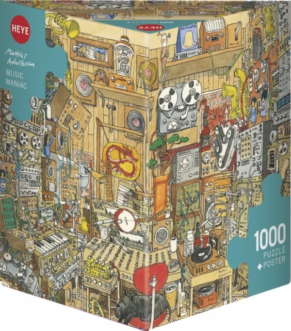 Rompecabezas Adolfsson Music Mania Triangular 1000 Piezas