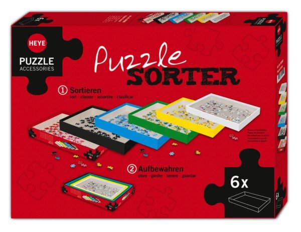 Puzzle Sorter Apilable 6 Bandejas Heye