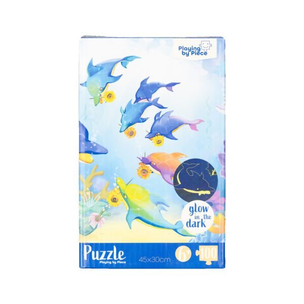 Rompecabezas Dolphins Glow In The Dark 100 Piezas