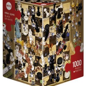 ROMPECABEZAS DEGANO BLACK OR WHITE TRIANGULAR 1000 PIEZAS