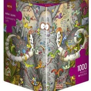 ROMPECABEZAS DEGANO ELEPHANTS LIFE TRIANGULAR 1000 PIEZAS