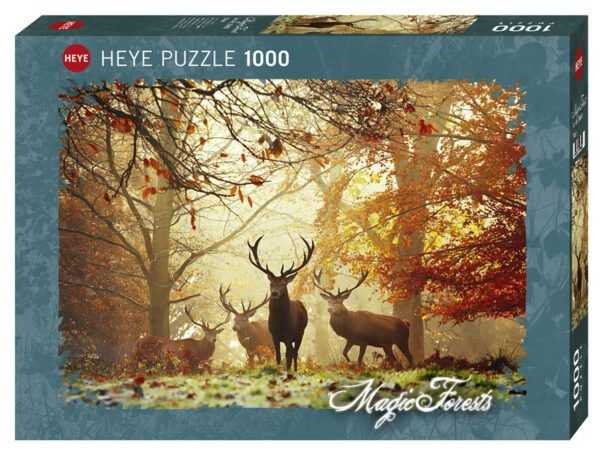 Rompecabezas Magic Forests Stags 1000 Piezas