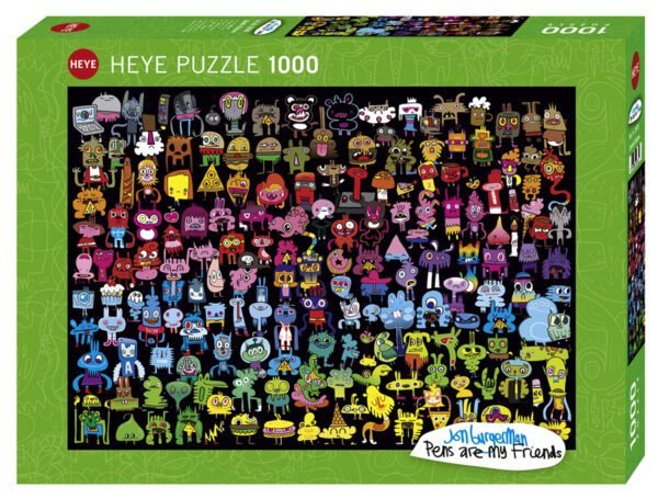 Rompecabezas Burgerman Doodle Rainbow 1000 Piezas