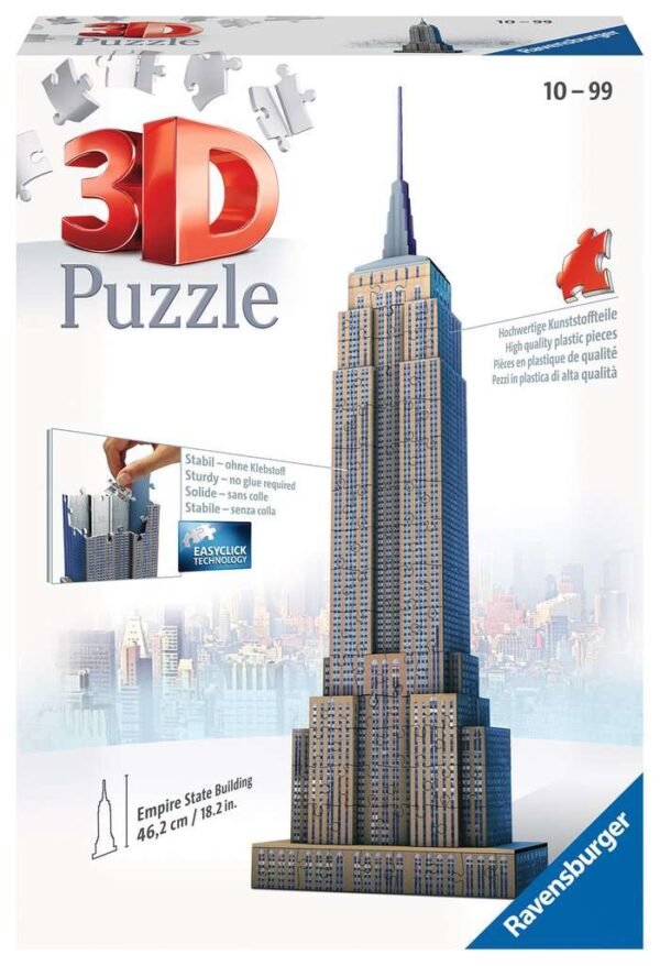 Rompecabezas Puzzle 3d - Mini Empire State Building