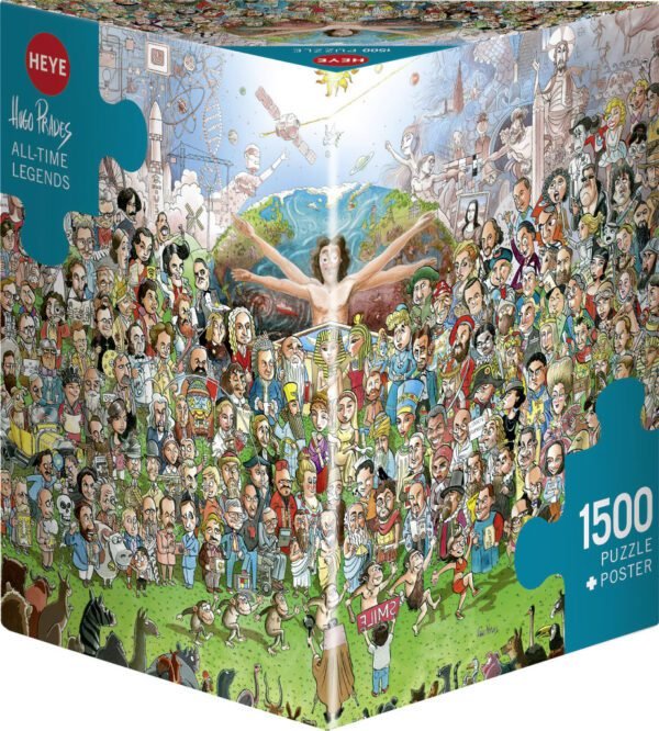 Rompecabezas Prades All-time Legends Triangular 1500 Piezas