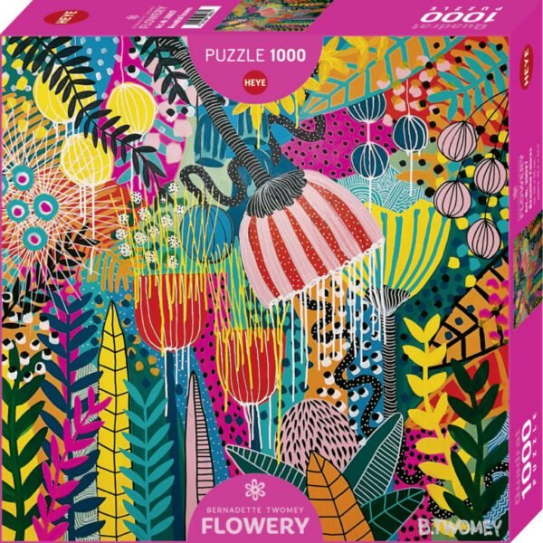 Rompecabezas Flowery Beautiful Futures 1000 Piezas
