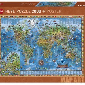 ROMPECABEZAS MAP ART AMAZING WORLD 2000 PIEZAS
