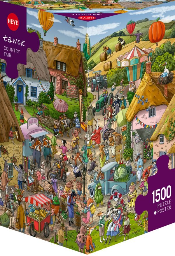 Rompecabezas Tanck Country Fair Triangular 1500 Piezas