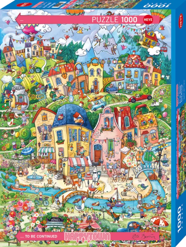 Rompecabezas Happytown Good Morning! 1000 Piezas