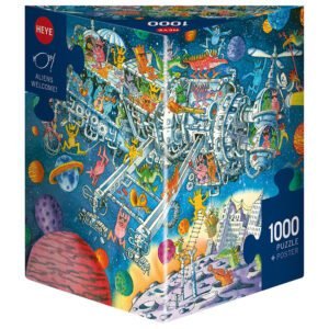 ROMPECABEZAS PAUL ALIENS WELCOME! TRIANGULAR 1000 PIEZAS